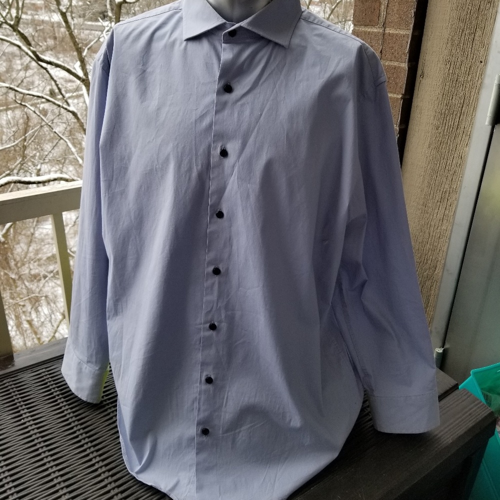 ben sherman stretch dress shirt Ben Sherman Long-Sleeve Solid Pique Shirt